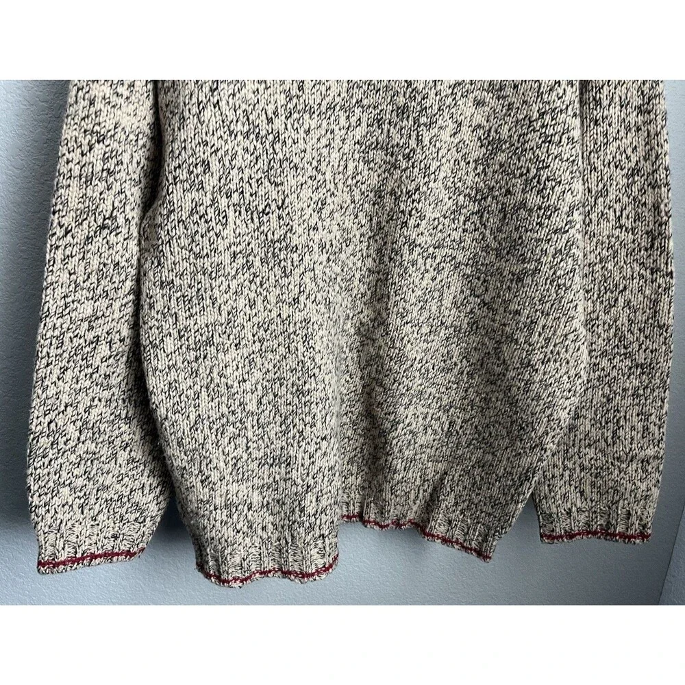 Vintage Eddie Bauer Men's L 100% Wool Crewneck Sweater Hong Kong - Picture 7 of 9